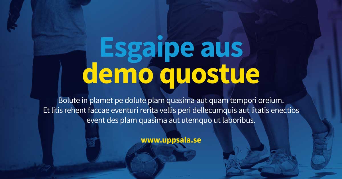 Exempel: infärgad bild med text