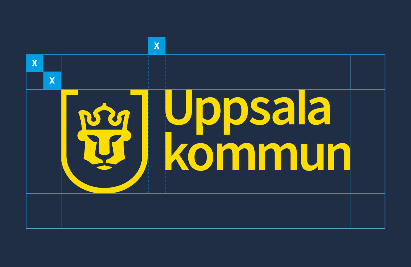 Bilden visar den friyta som krävs runt om logotypen